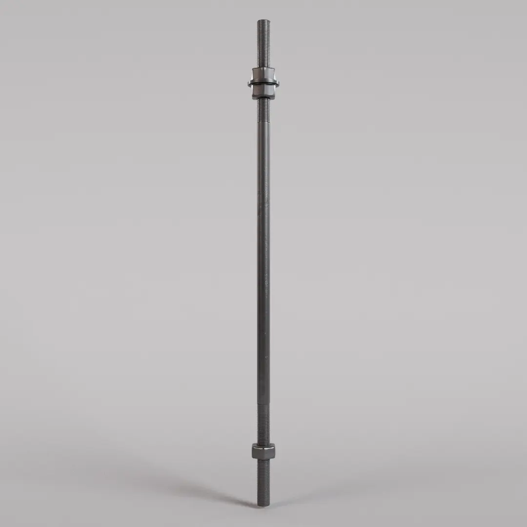 Ancla de cimentación Tipo I Imagen de un ancla de cimentación Tipo I, diseñada con una forma recta y barras lisas para aplicaciones de soporte estructural.